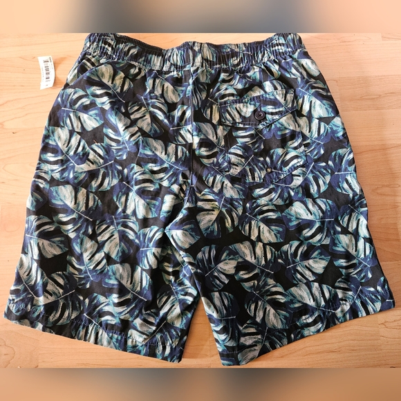 Men's Palm Leaf Design Swim Trunks sz Small NWT - Picture 2 of 3